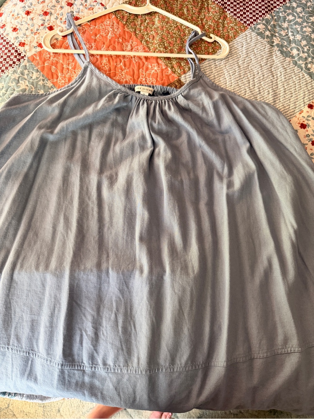 Women's Midi Dress in Light Blue - Flowy Denim Vibes - Picture 5 of 5